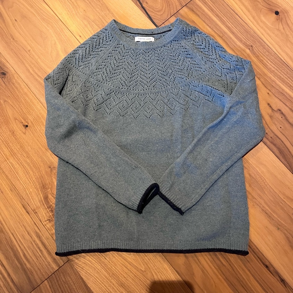 Tabitha Webb women’s Blue Crewneck Sweater